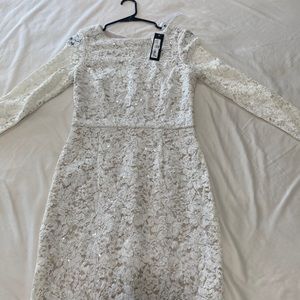 White lace dress size 10 brand new from Macys